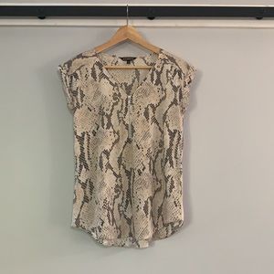 Snakeskin Print Blouse